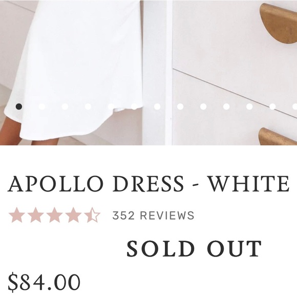 Petal & Pup Mini Apollo White Cutout Dress - Picture 4 of 4